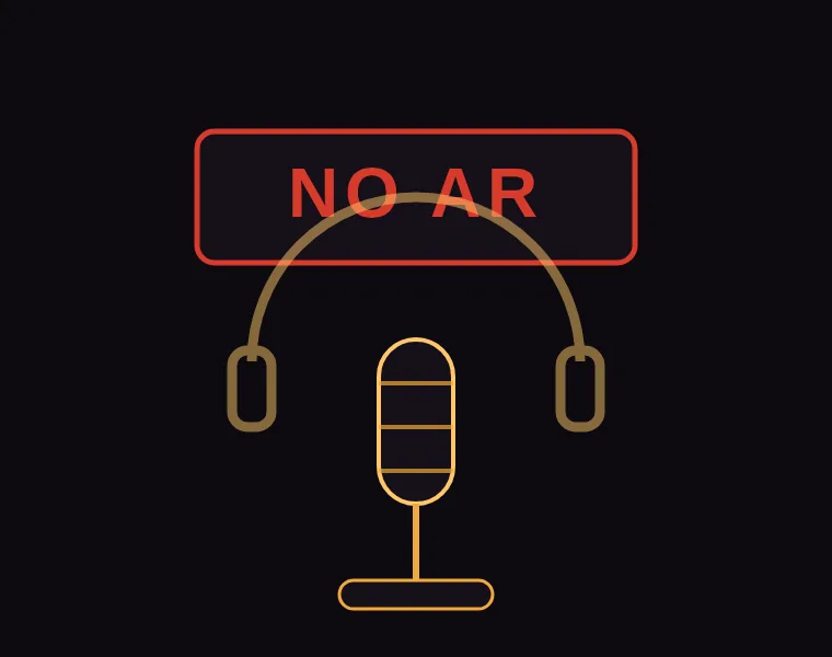No ar, no rádio — ilustração de exemplo